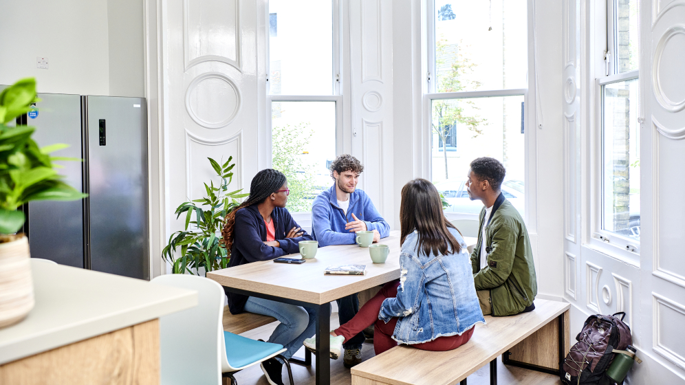 Student life kitchen and lounge